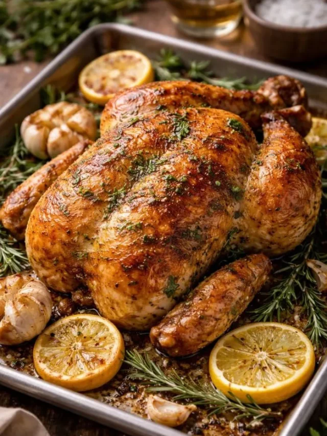 Roasted Chicken with Lemon & Herbs