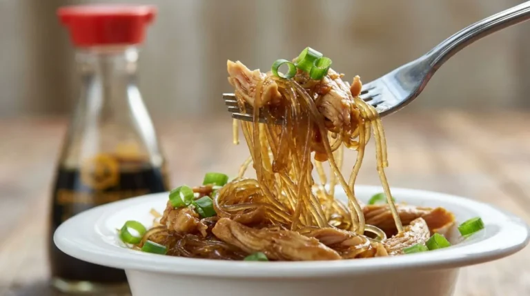 Authentic Chicken Long Rice Recipe served with glass noodles